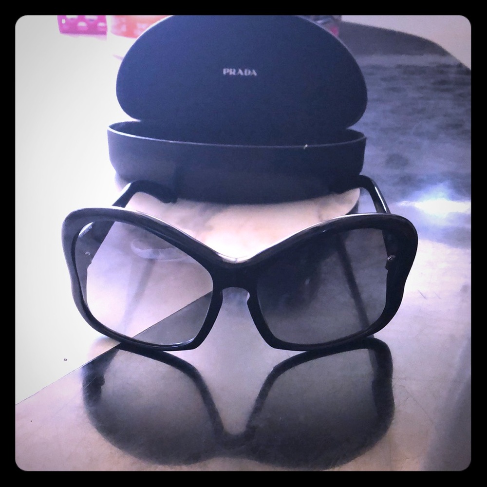 Black butterfly Prada sunglasses